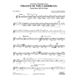 Pirates of the Caribbean: Dead Men Tell No Tales - Bb Clarinet 1
